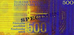 500 markka banknote backside 500 markka banknote backside