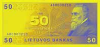 50 litas banknote frontside 50 litas banknote frontside