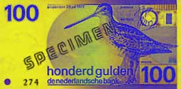 100 guilder banknote frontside 100 guilder banknote frontside