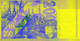 200 Slovak koruna banknote backside 200 Slovak koruna banknote backside